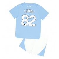 Manchester City Rico Lewis #82 Hjemmedraktsett Barn 2023-24 Kortermet (+ Korte bukser)